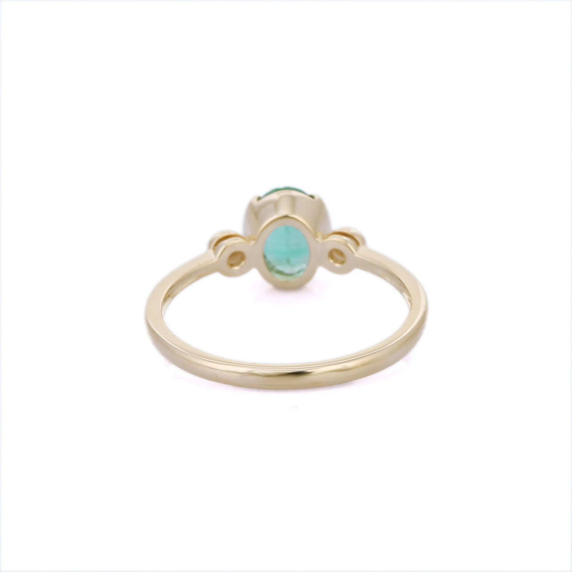 14K Yellow Gold Emerald Ring