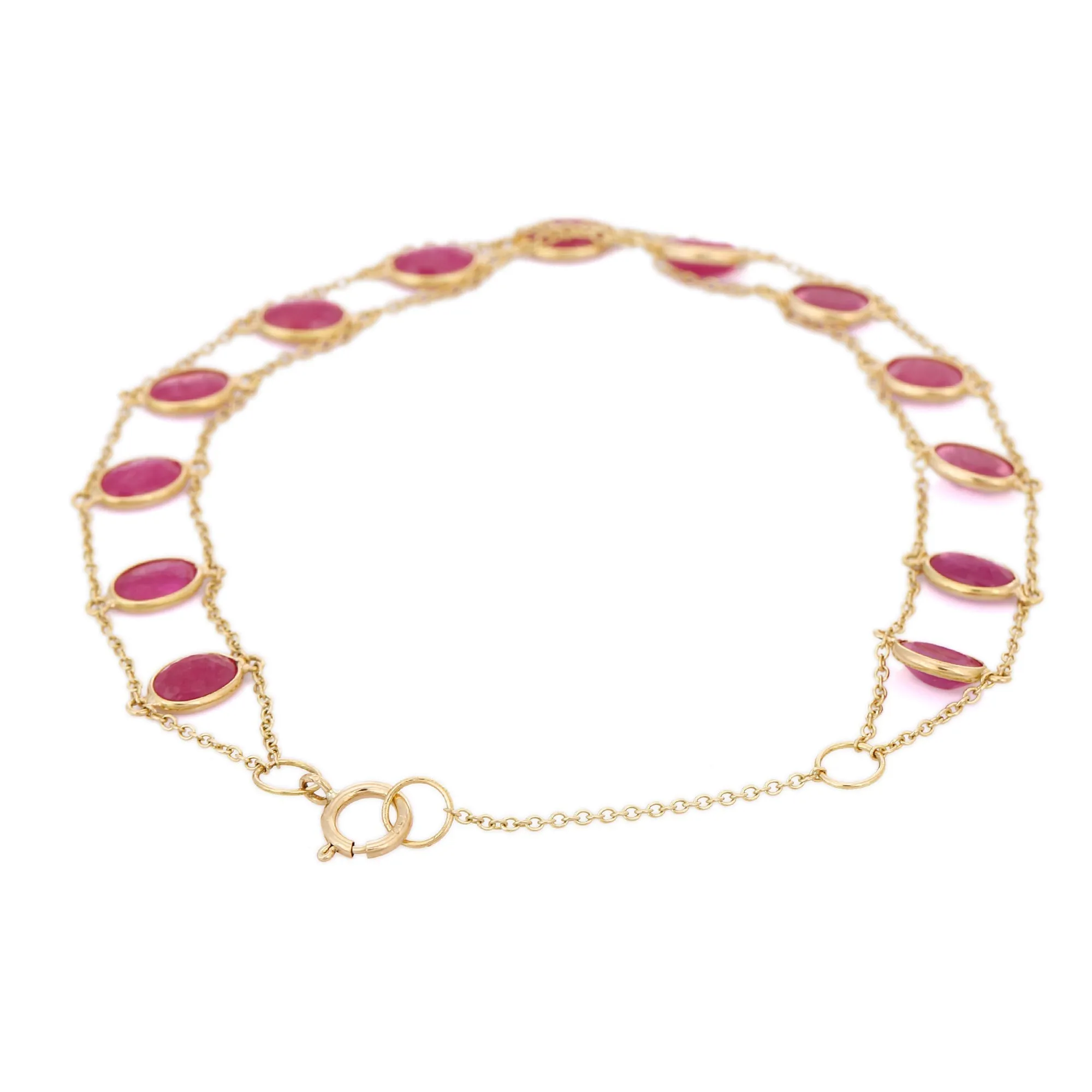 18K Natural Ruby Bracelet