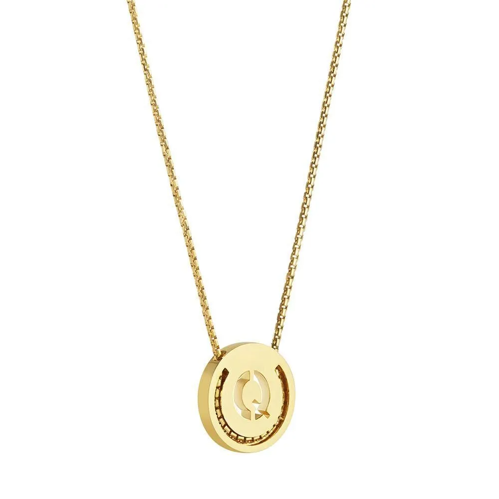 ABC's - Q 18K Gold Plated Necklace