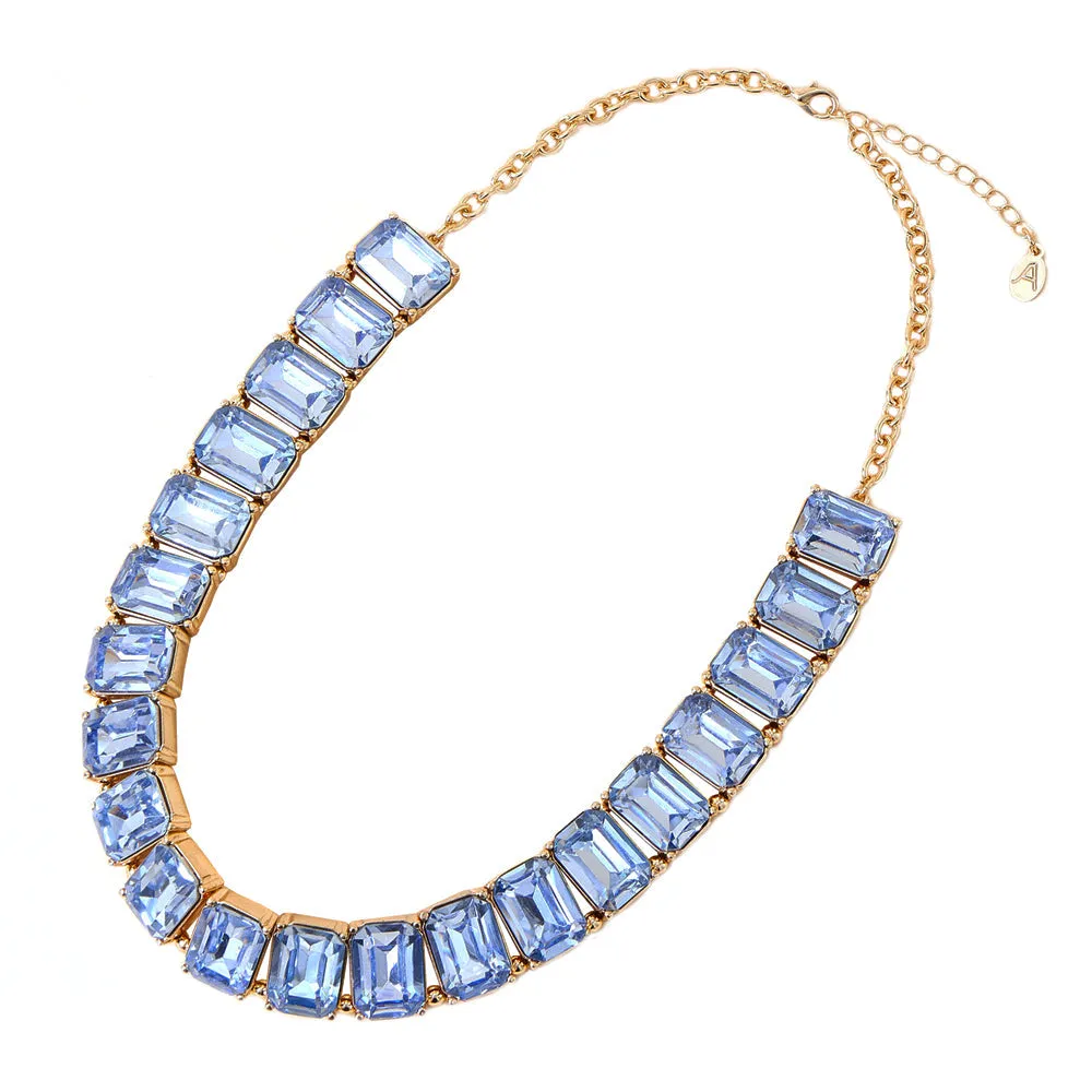 Accessorize London Women's Blue Statement Gem Necklace