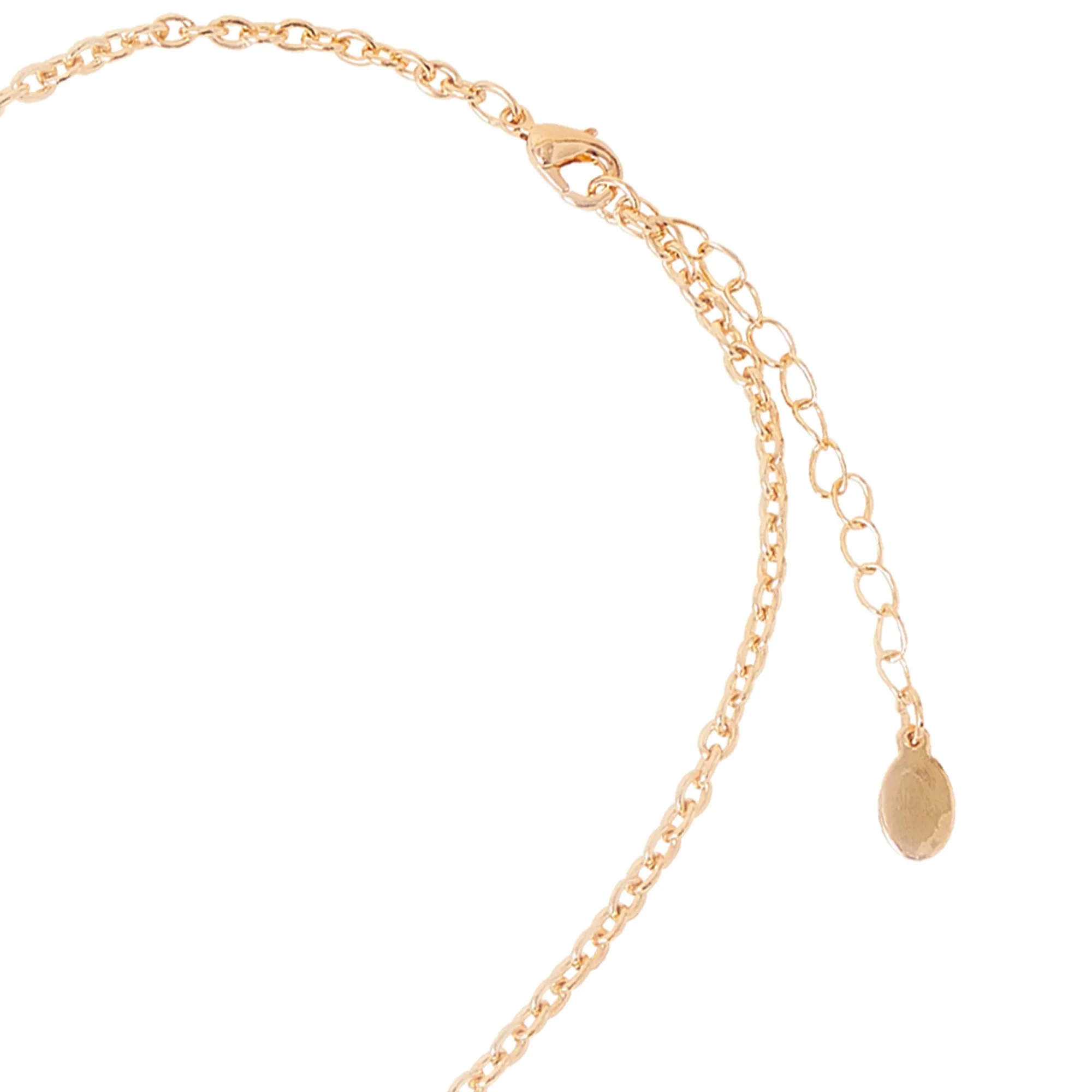 Accessorize London Women's Mixed Gem Y-Chain Necklace