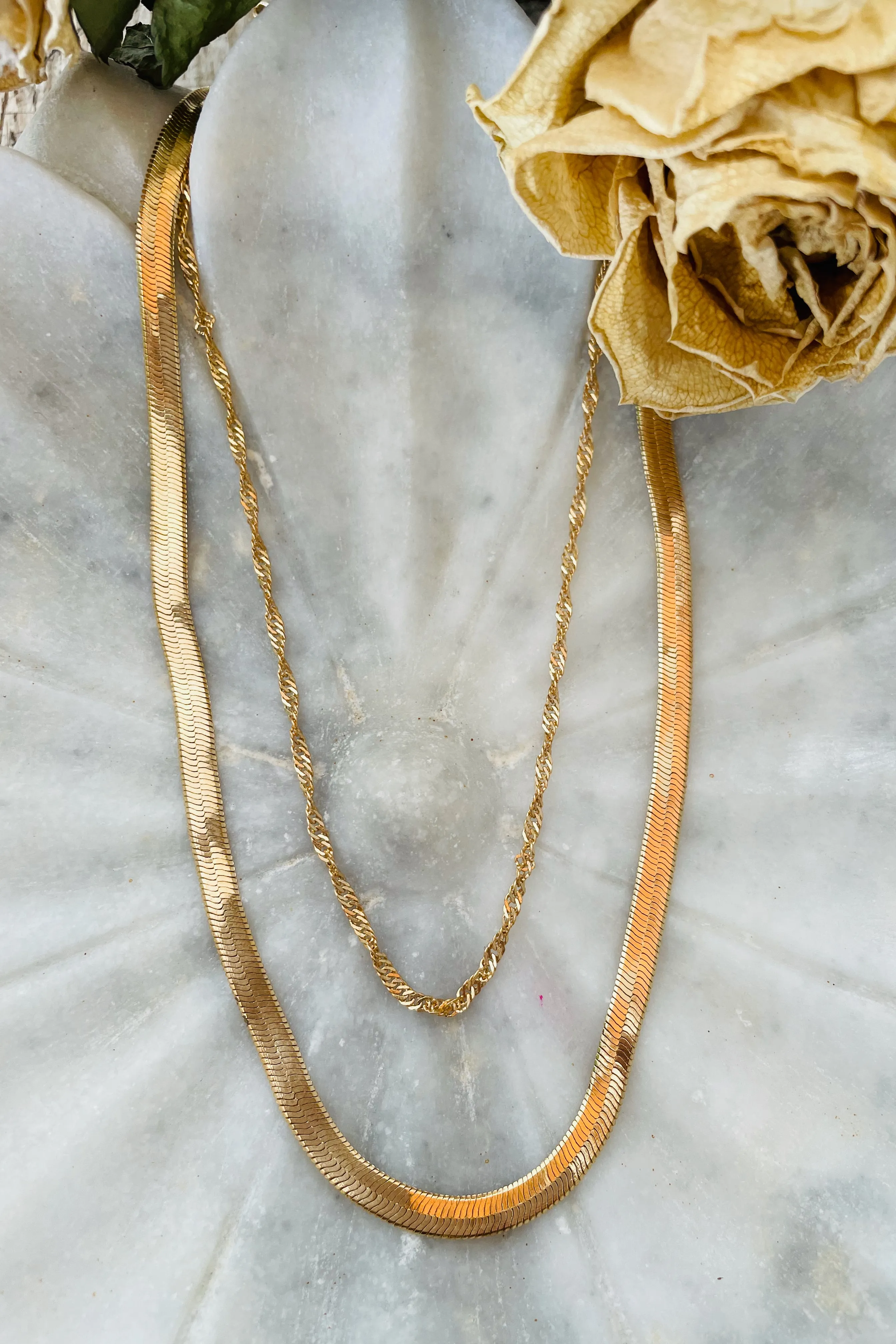 Adelia Gold Necklace