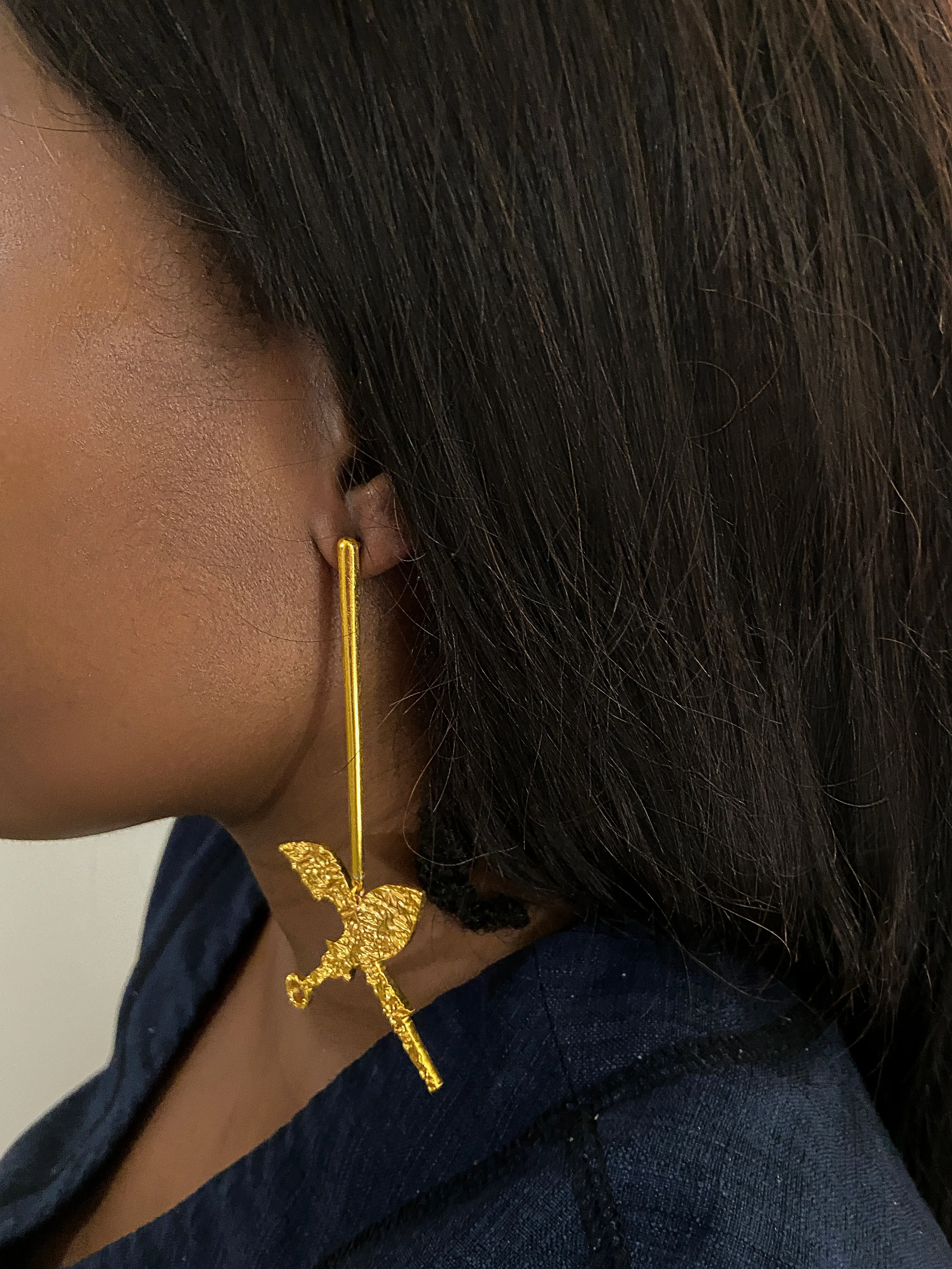 Ajibola x SOA Silhouette Bar Earrings