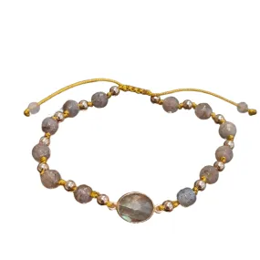 Alyssa Labradorite Gold bracelet