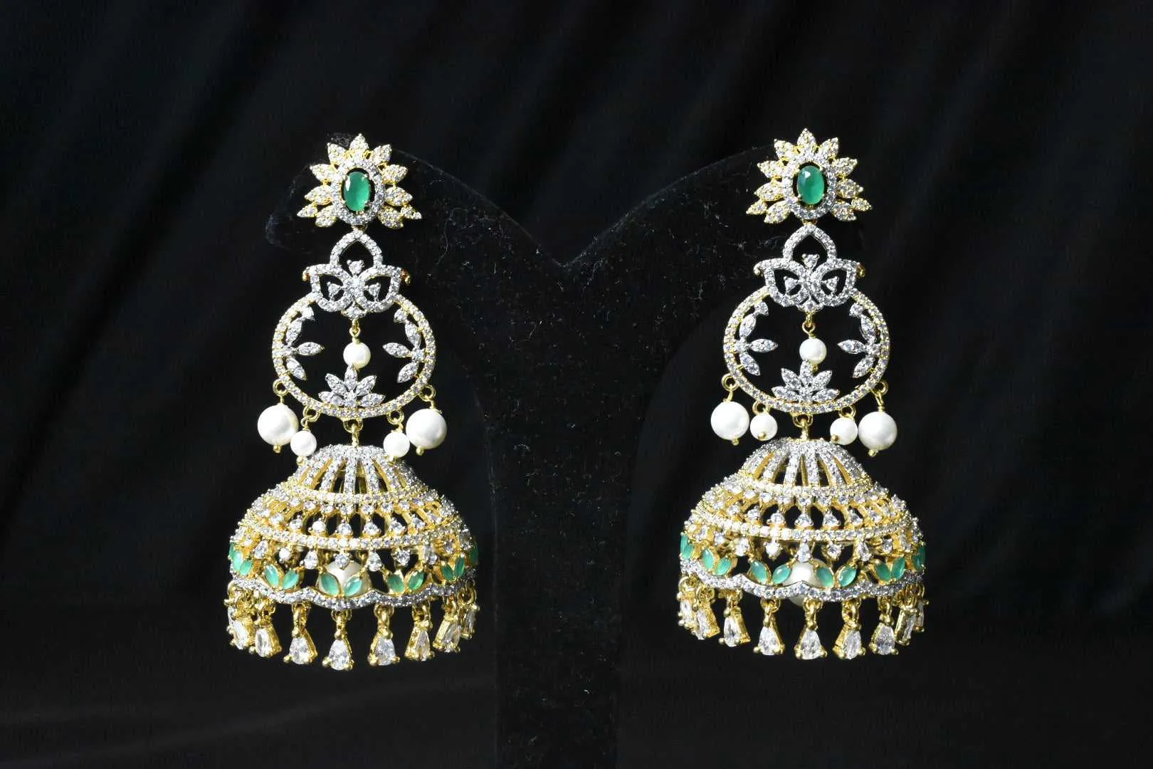 American Diamonds Jhumka