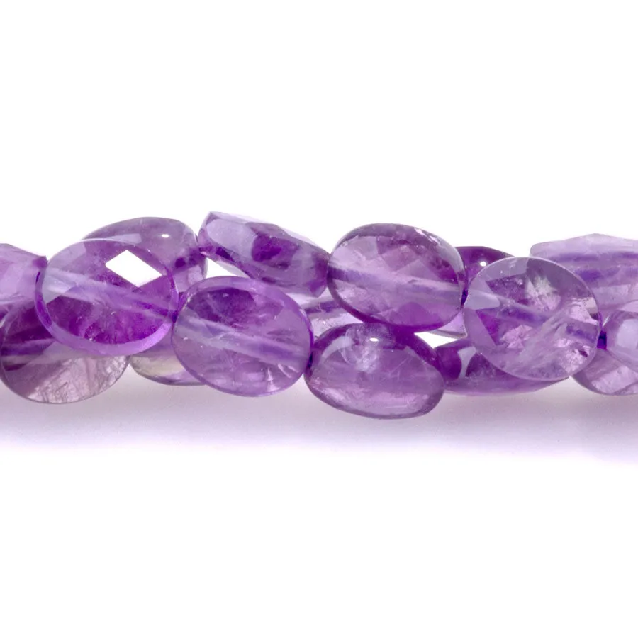 Amethyst 6x8mm Faceted Oval - 15-16 Inch