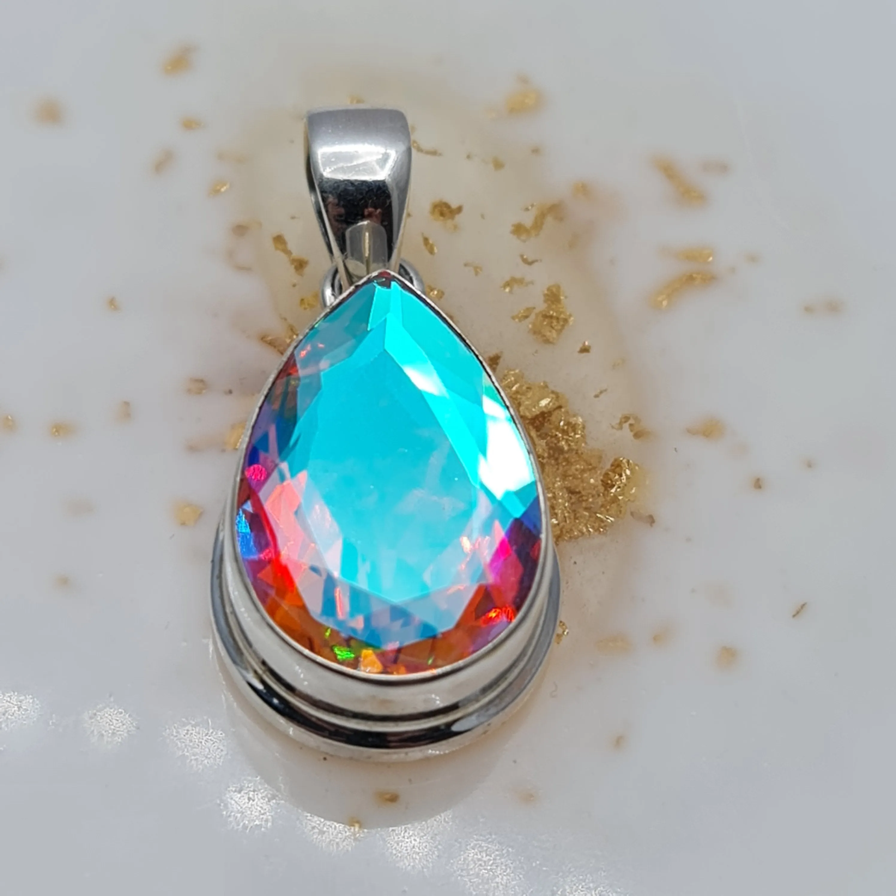 Angel Aura Quartz pendant