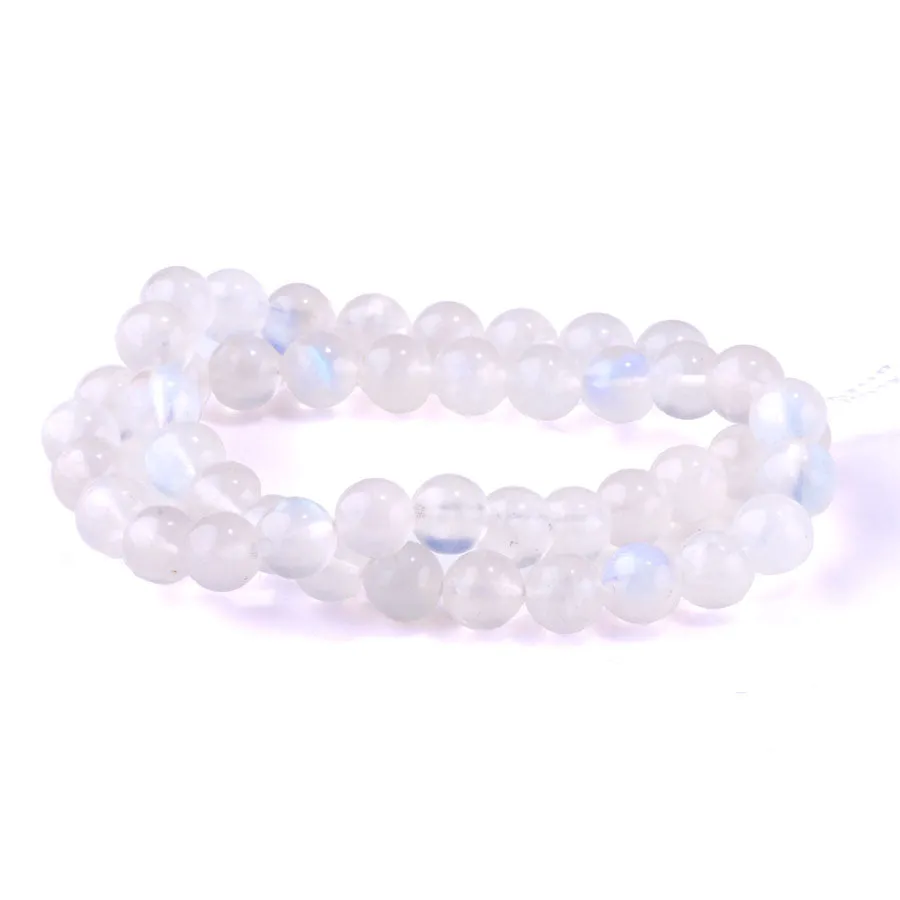 Blue Moonstone 8mm Round AAA Grade - 15-16 Inch