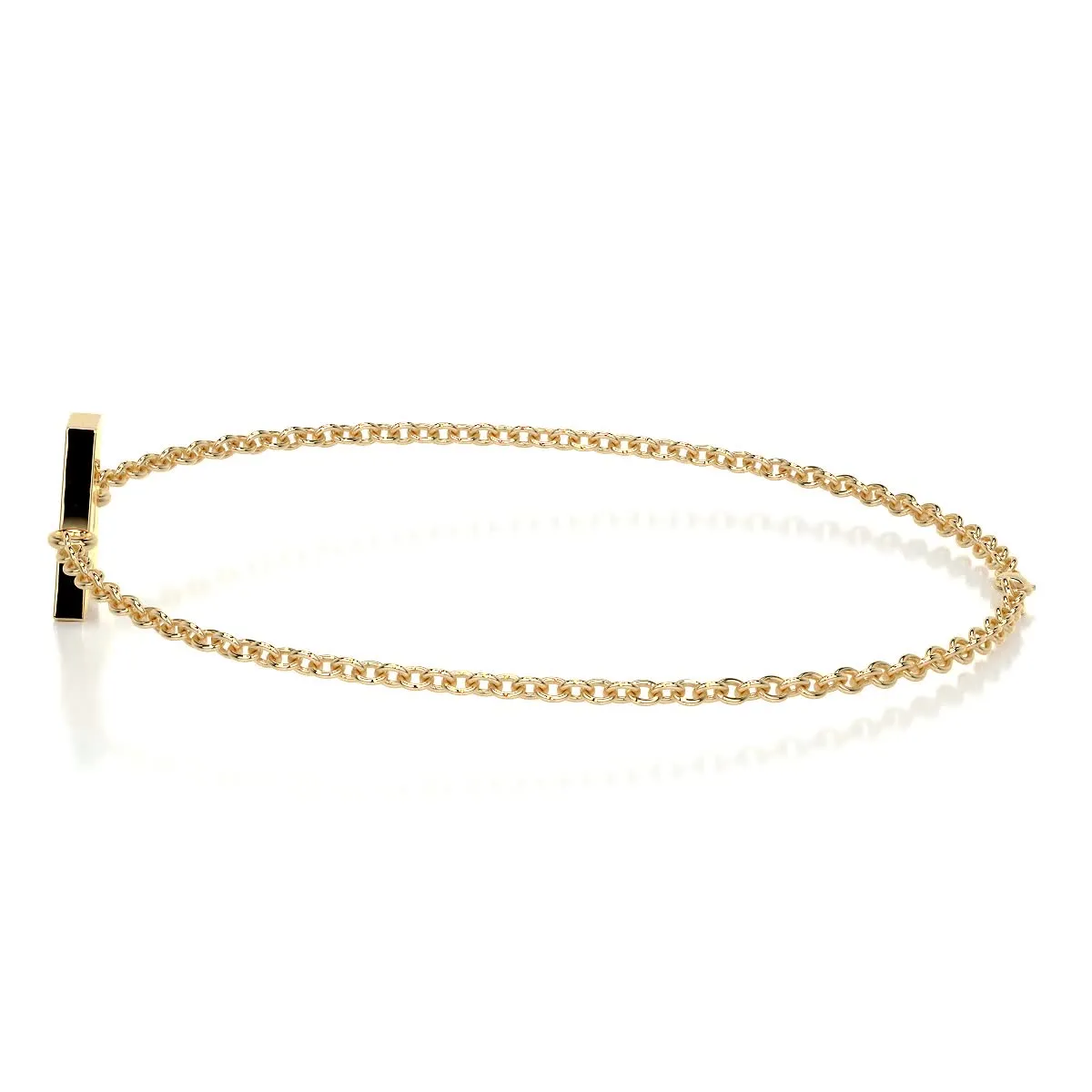 Bridget Letter Lab Grown Diamonds Bracelet   (0.30 Carat) -18K Yellow Gold