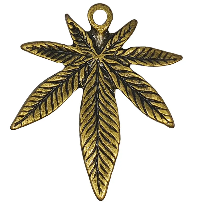 Bronze leaf pendant