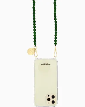 CARLA Phone Chain | Green Chalcedony