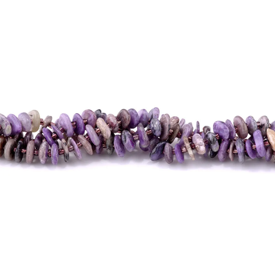 Charoite 5x8mm Chip - 15-16 Inch