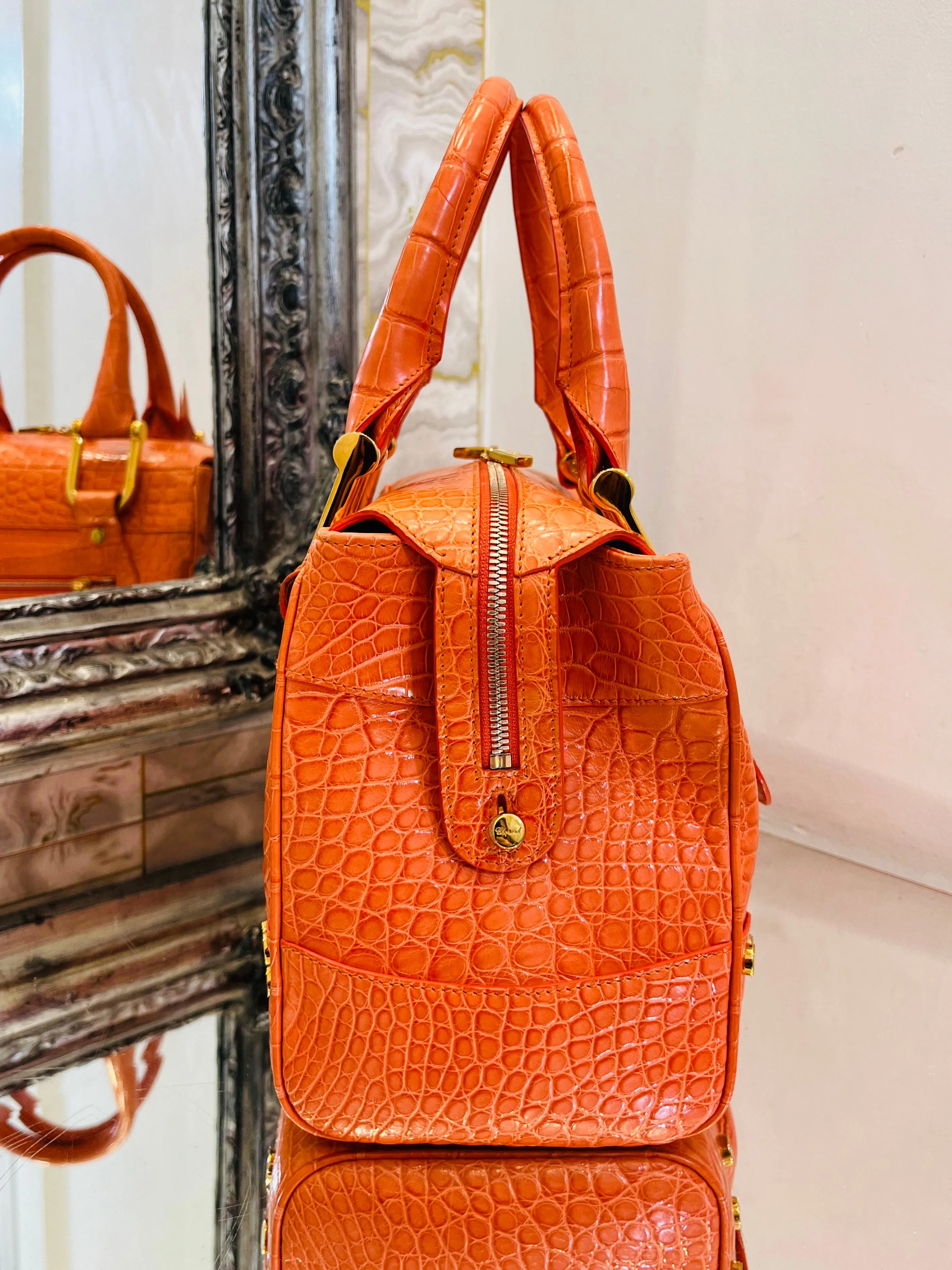 Chopard Crocodile Skin Carolina Bag