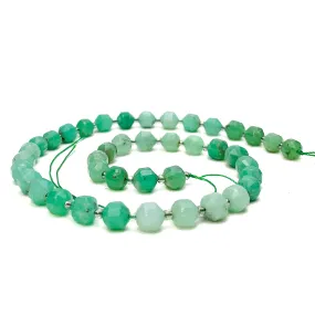 Chrysoprase 7mm Faceted Drums Bead Strand