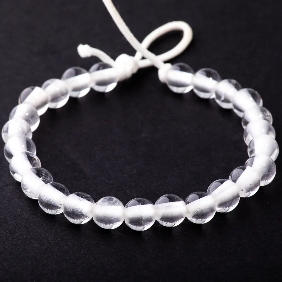 Crystal Quartz 8mm Round - Large Hole Beads