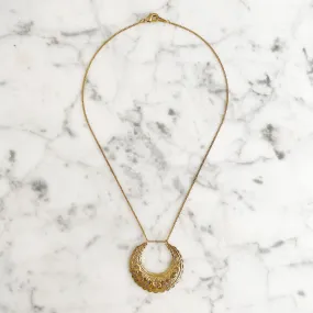 DANBY gold half moon pendant