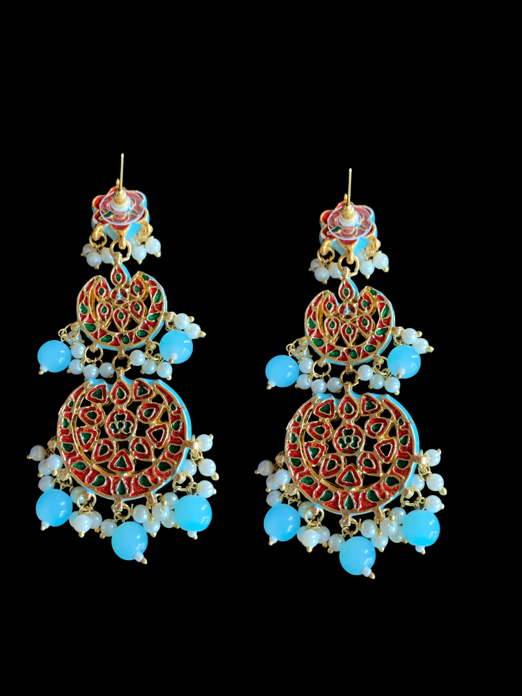 DER142 Irina turquoise earrings ( SHIPS IN 2 WEEKS )