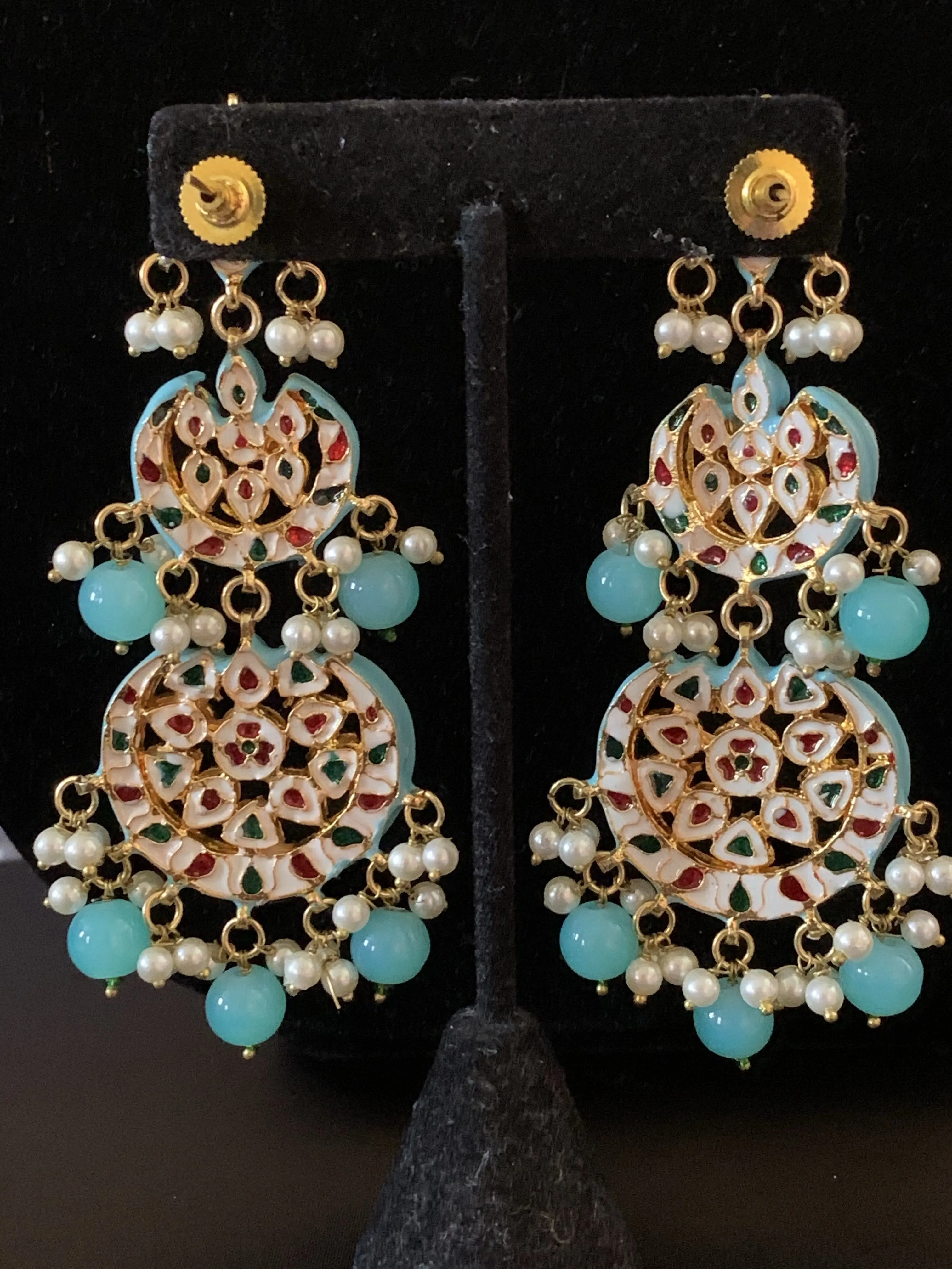 DER142 Irina turquoise earrings ( SHIPS IN 2 WEEKS )