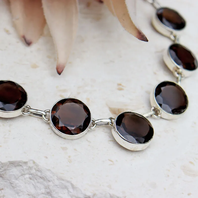 Devi Smoky Quartz Gemstone Necklace