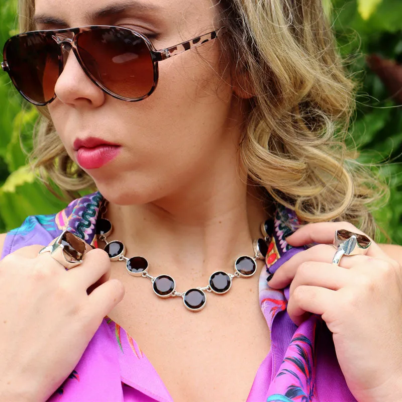 Devi Smoky Quartz Gemstone Necklace