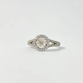 Diamond Halo Engagement Ring