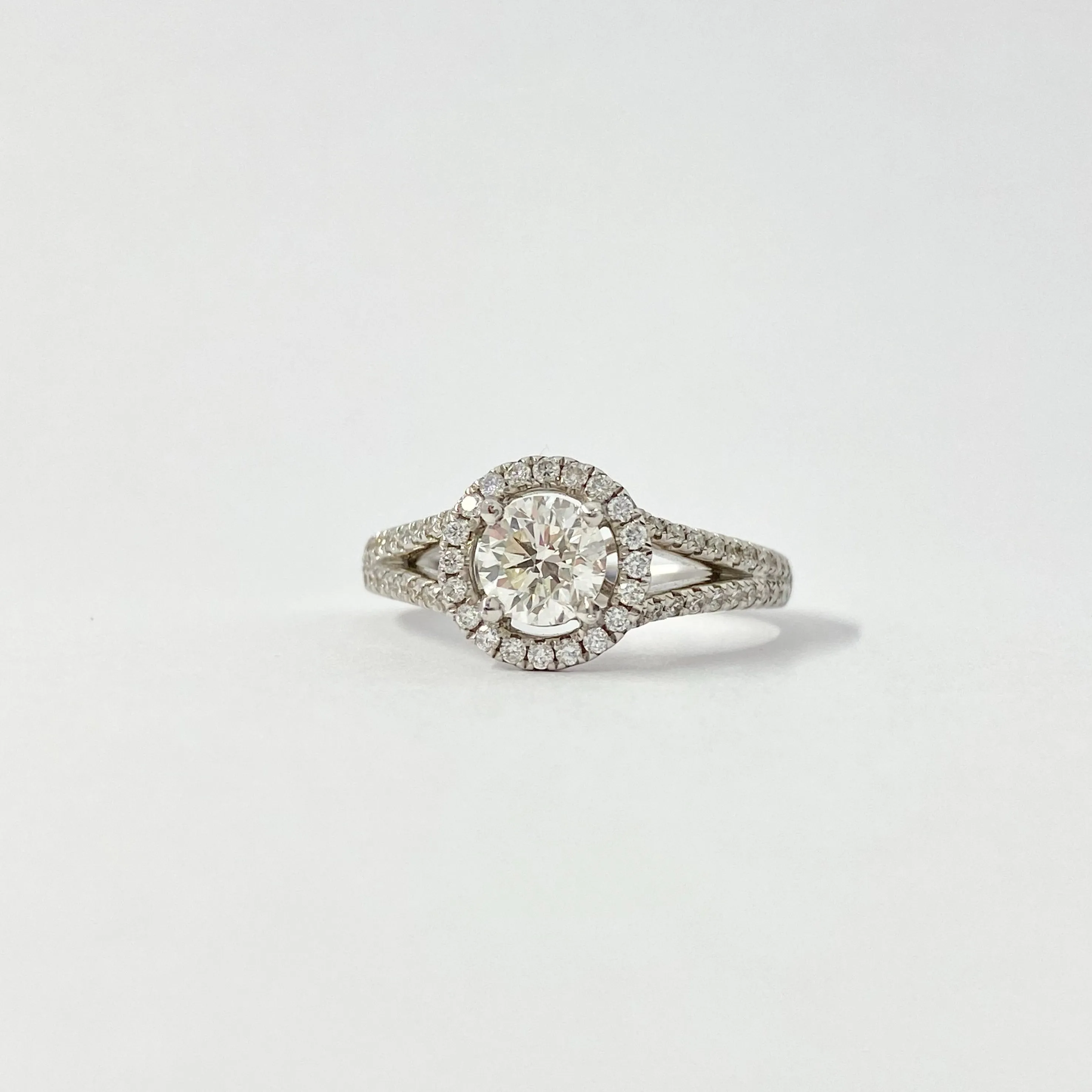 Diamond Halo Engagement Ring