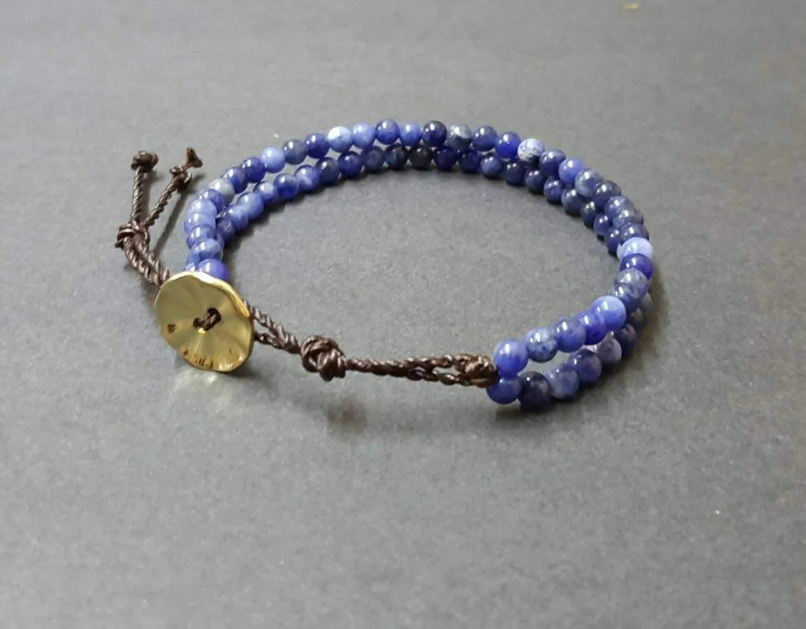 Double Chain Sodalite Bracelet