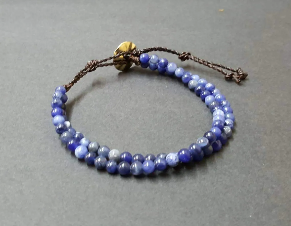 Double Chain Sodalite Bracelet