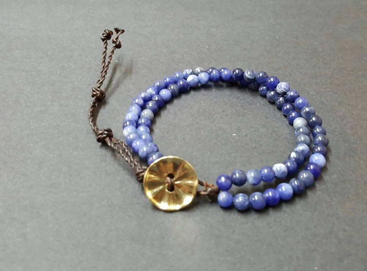 Double Chain Sodalite Bracelet