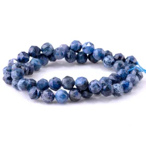 Dumortierite 8mm Double Heart Faceted A Grade - 15-16 Inch