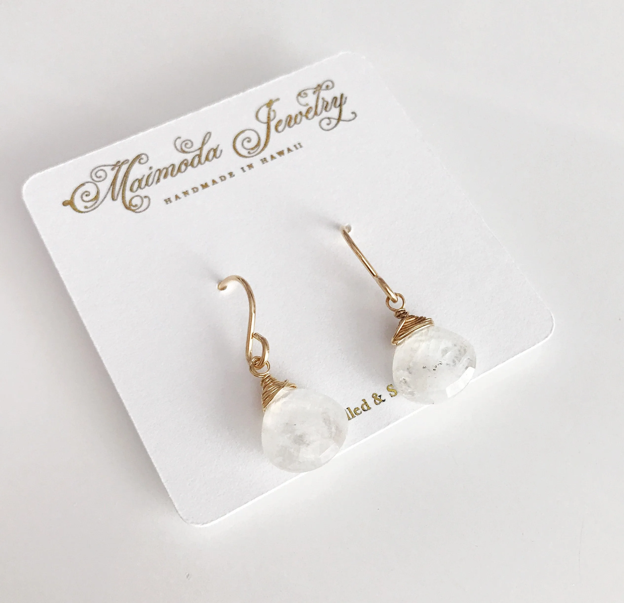 Earrings Kala - Moonstone (E262)