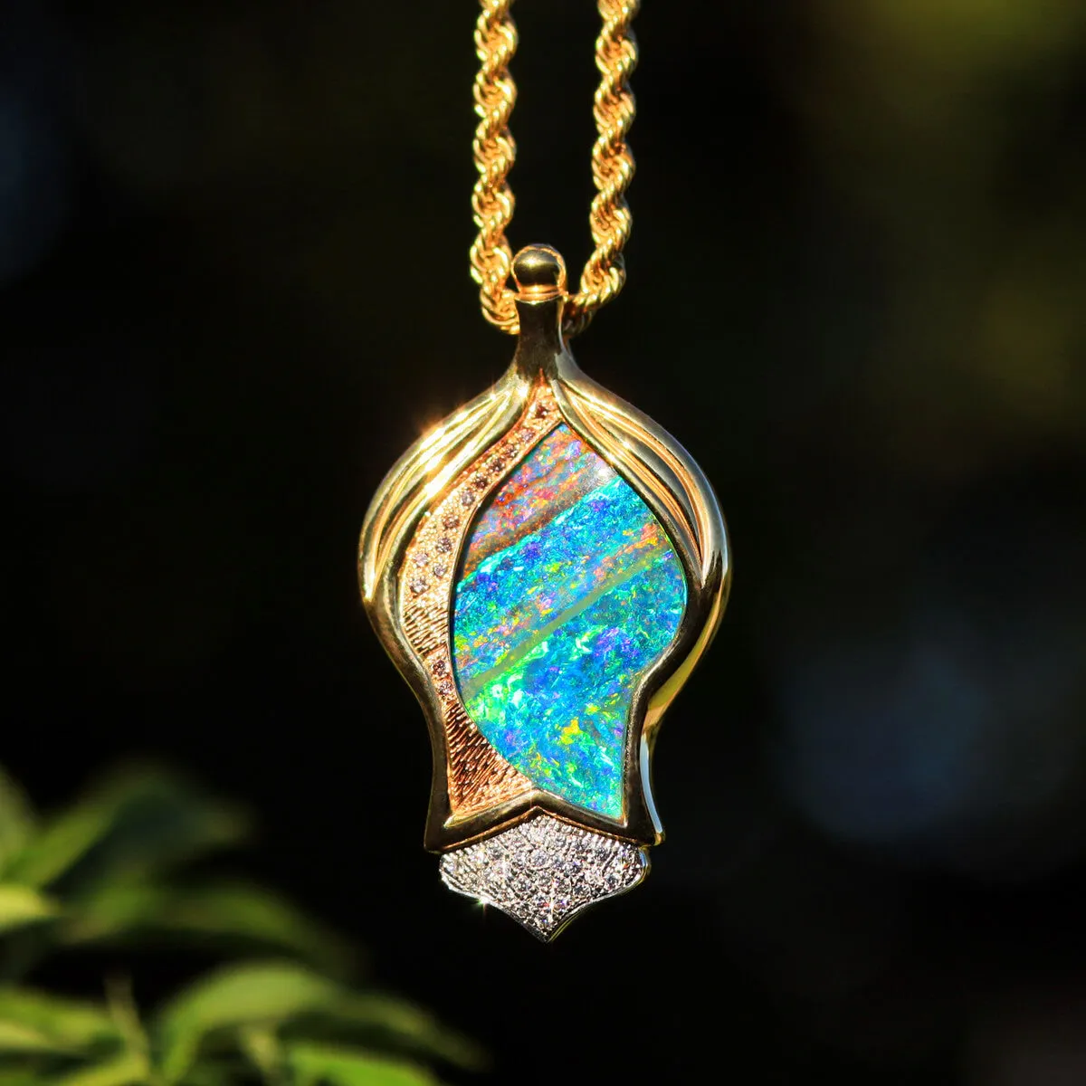 'Emblem of the Outback' Boulder Opal Necklace