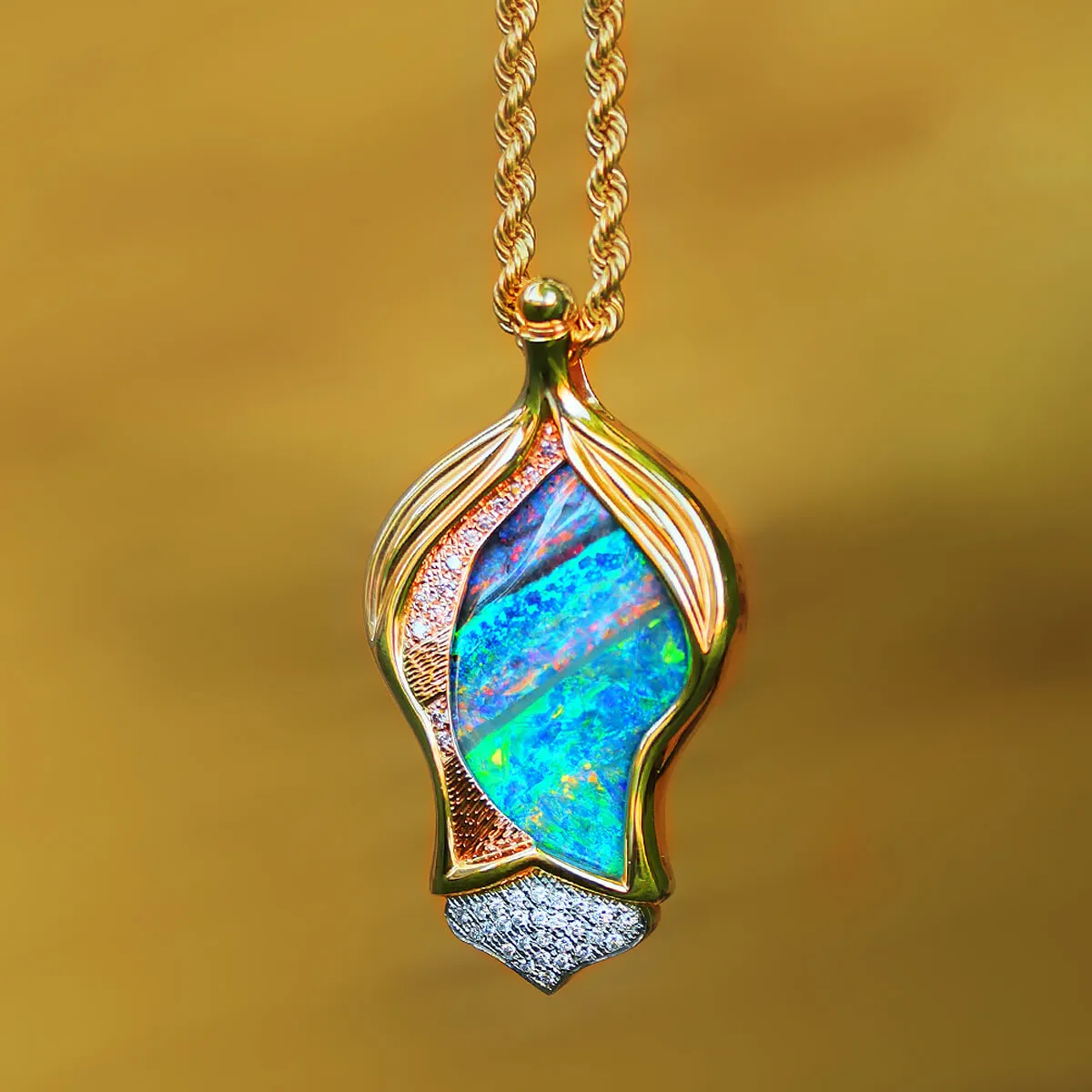 'Emblem of the Outback' Boulder Opal Necklace