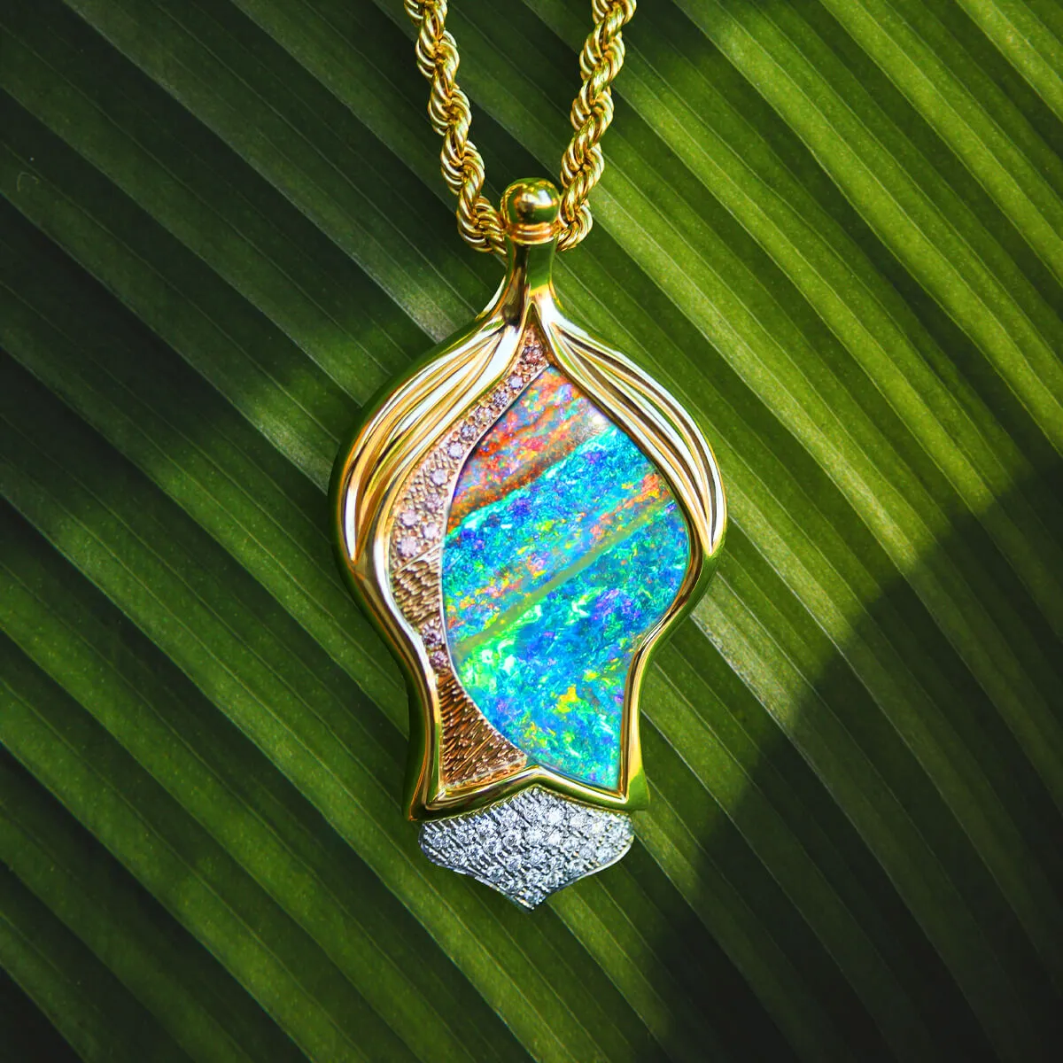 'Emblem of the Outback' Boulder Opal Necklace