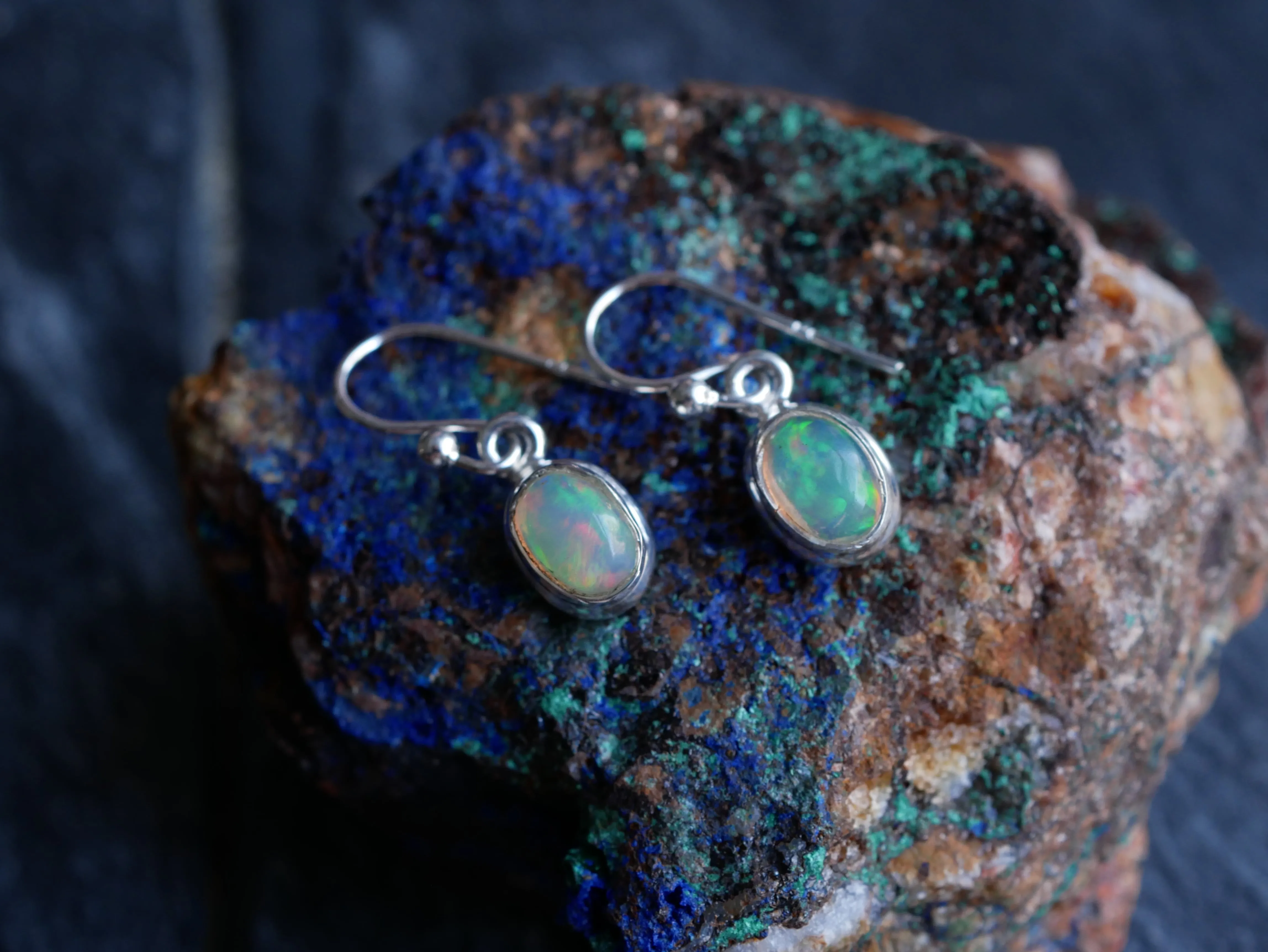 Ethiopian Opal Akoni Earrings