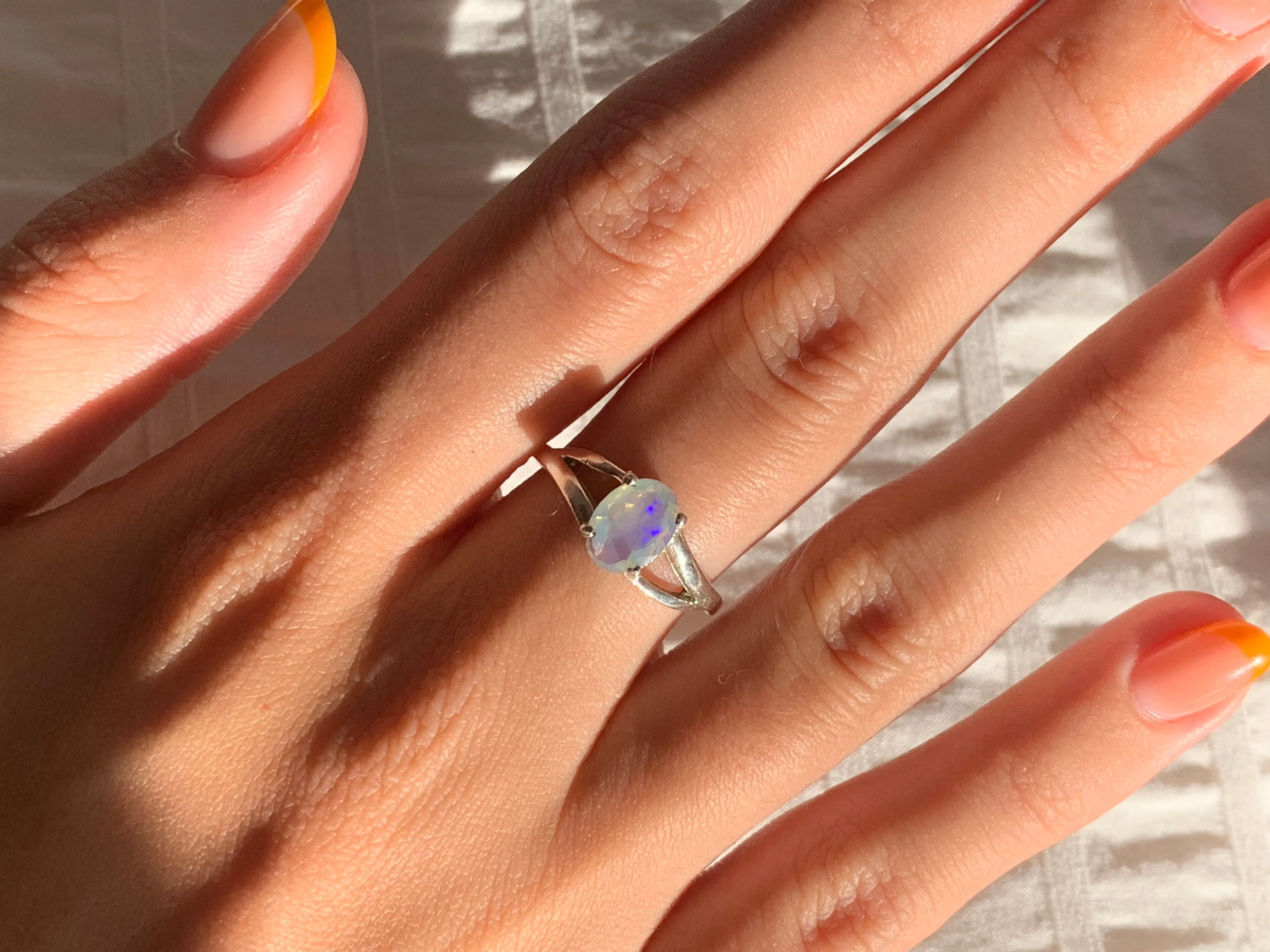 Ethiopian Welo Opal Dinah Ring - Small Oval