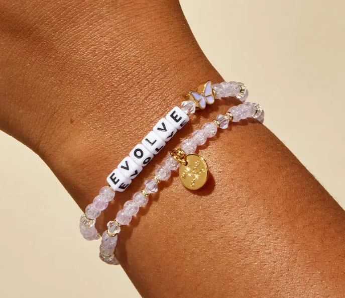 Feelin' Lucky - 'Evolve' with Butterfly Little Words Project Friendship Beaded Bracelet