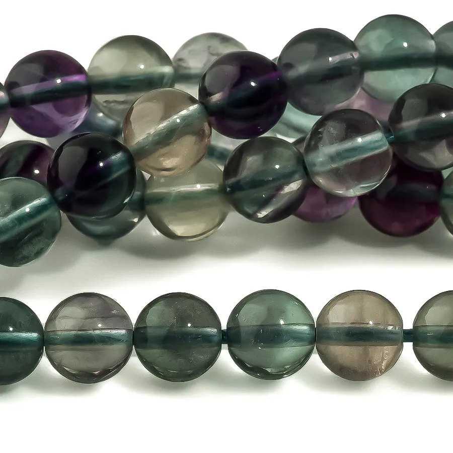 Fluorite 6mm Round A Grade - 15-16 Inch