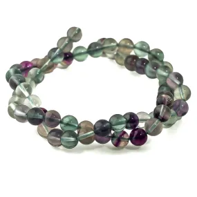 Fluorite 6mm Round A Grade - 15-16 Inch