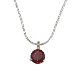 Garnet cut Stone Necklace