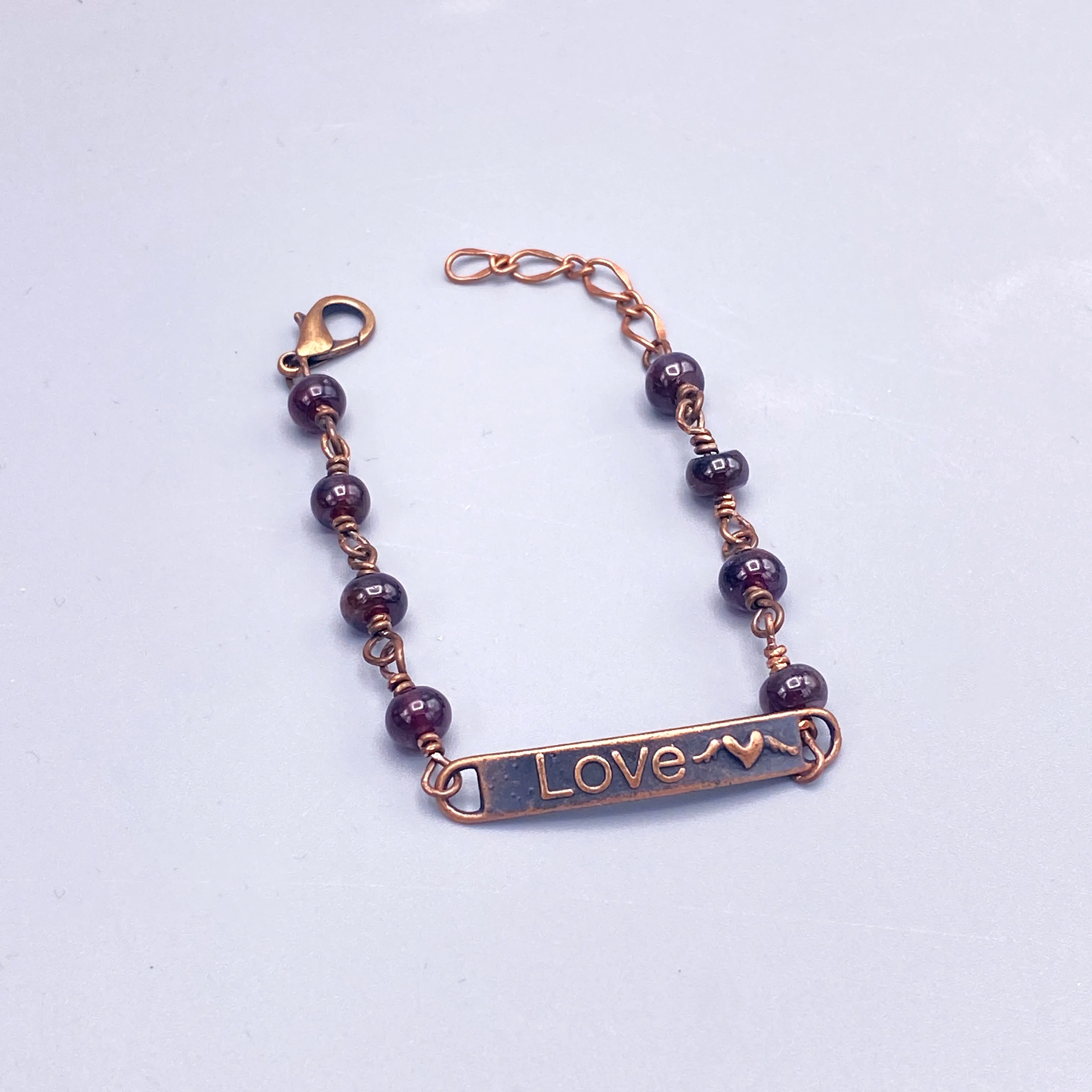 Garnet Love Bracelet