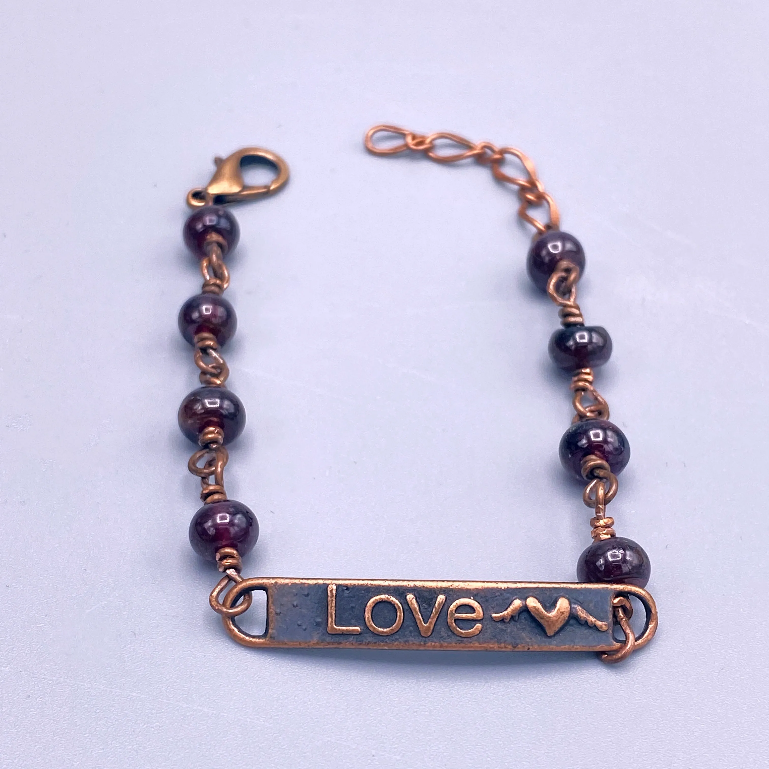 Garnet Love Bracelet