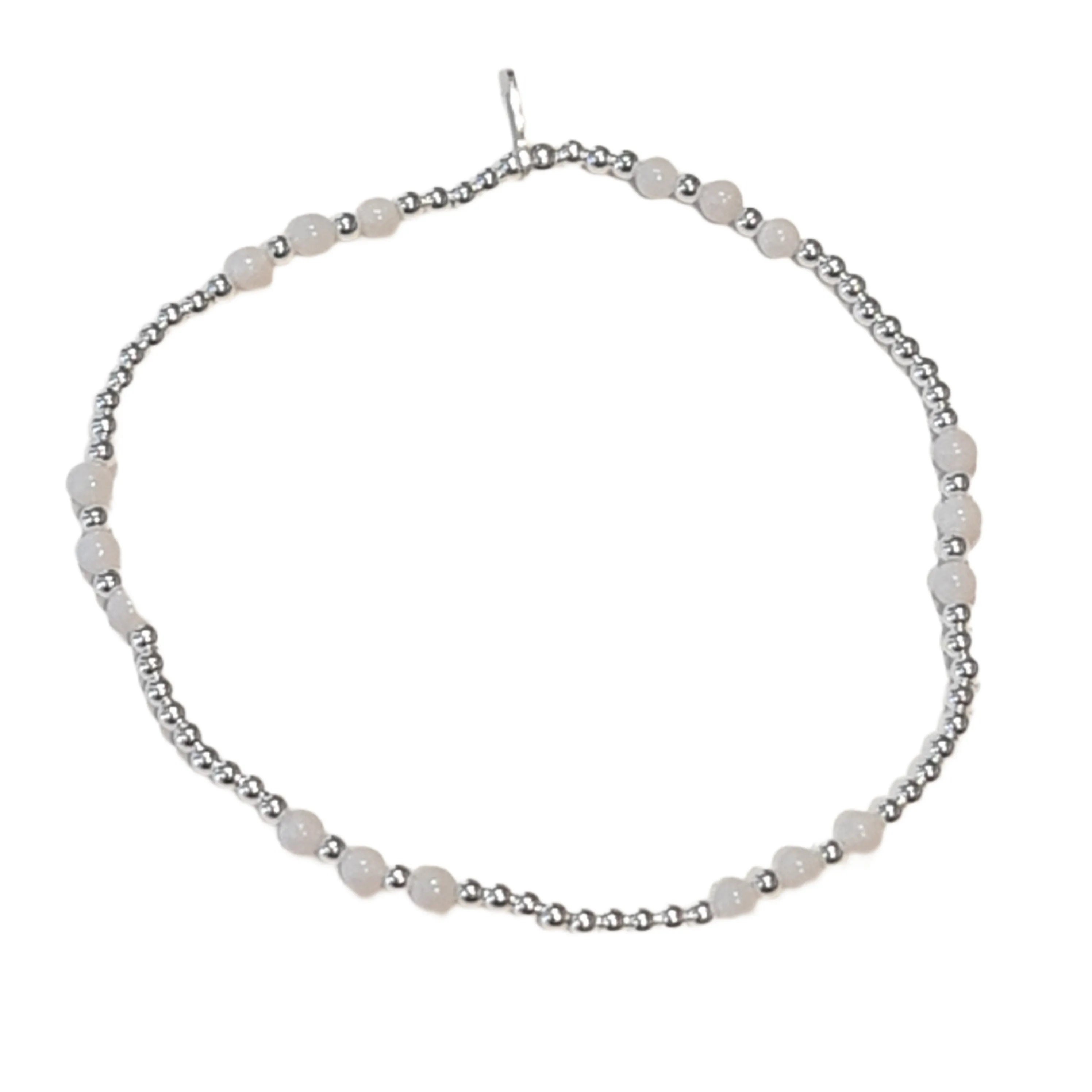 Gemma Stone bracelet White Agate