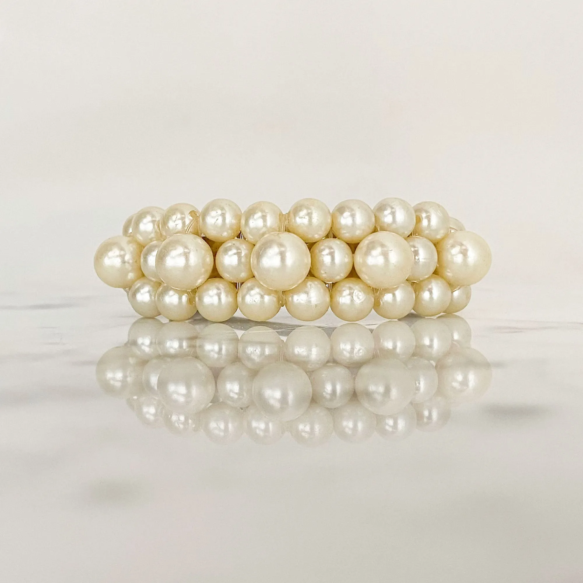 GERVAIS cream pearl barrette