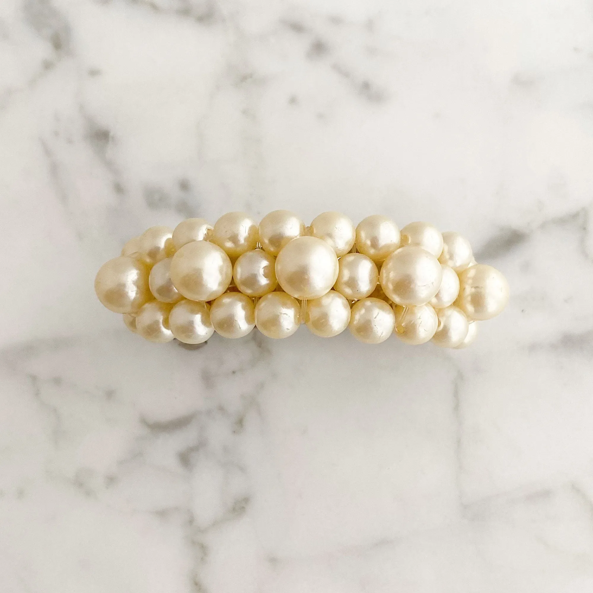 GERVAIS cream pearl barrette