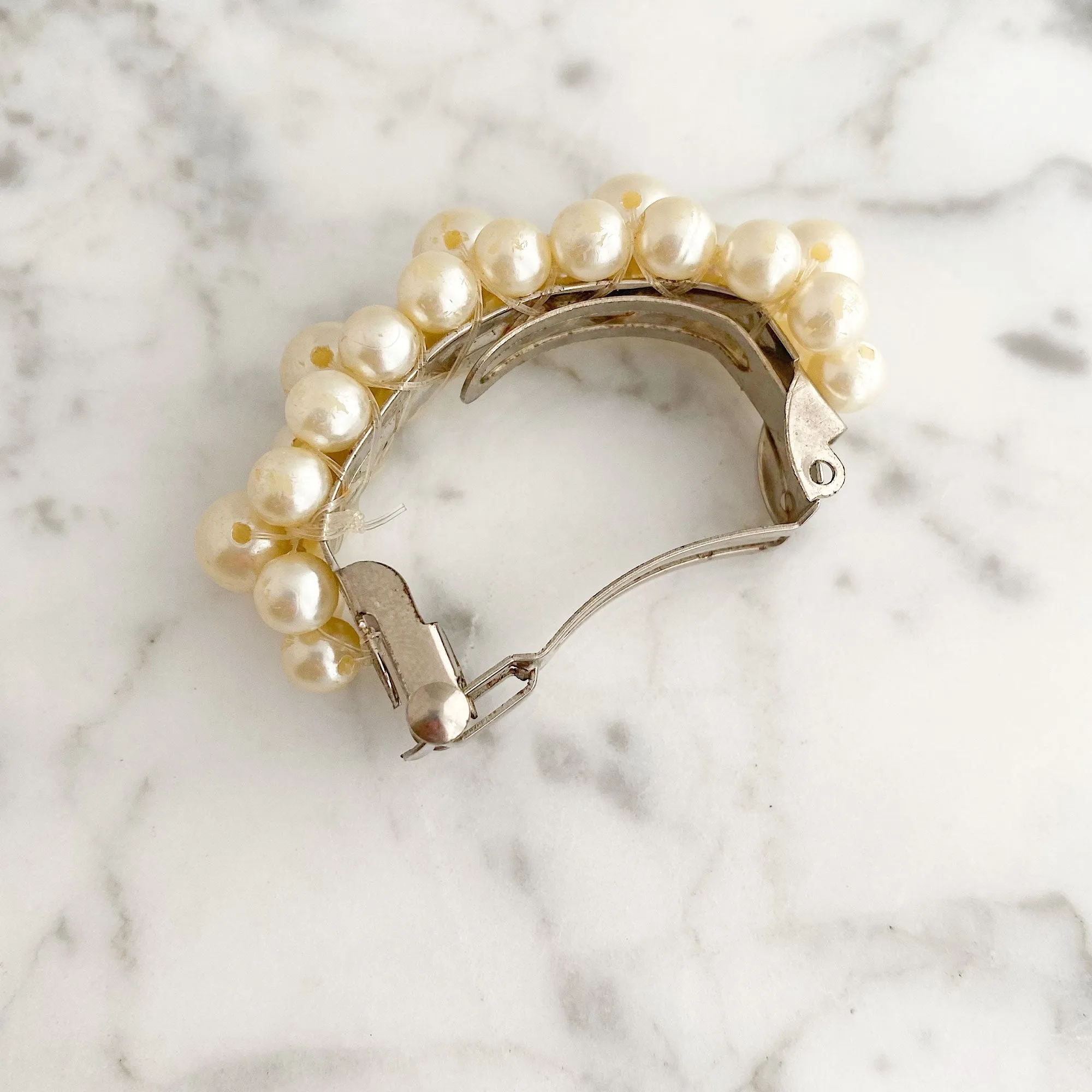 GERVAIS cream pearl barrette