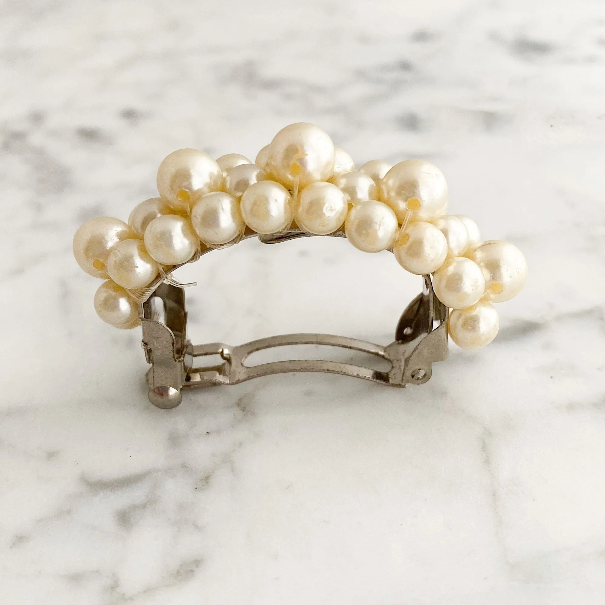 GERVAIS cream pearl barrette