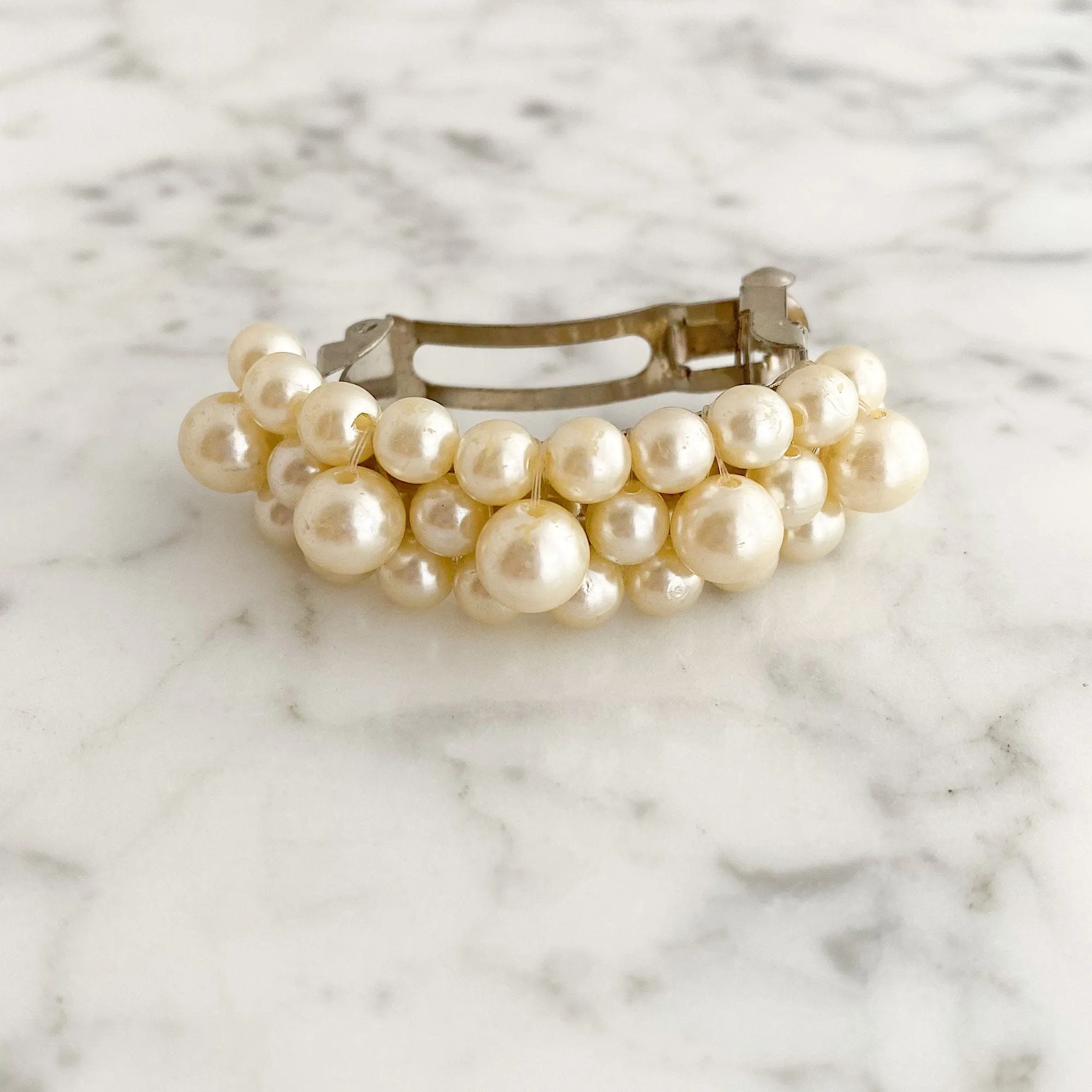 GERVAIS cream pearl barrette