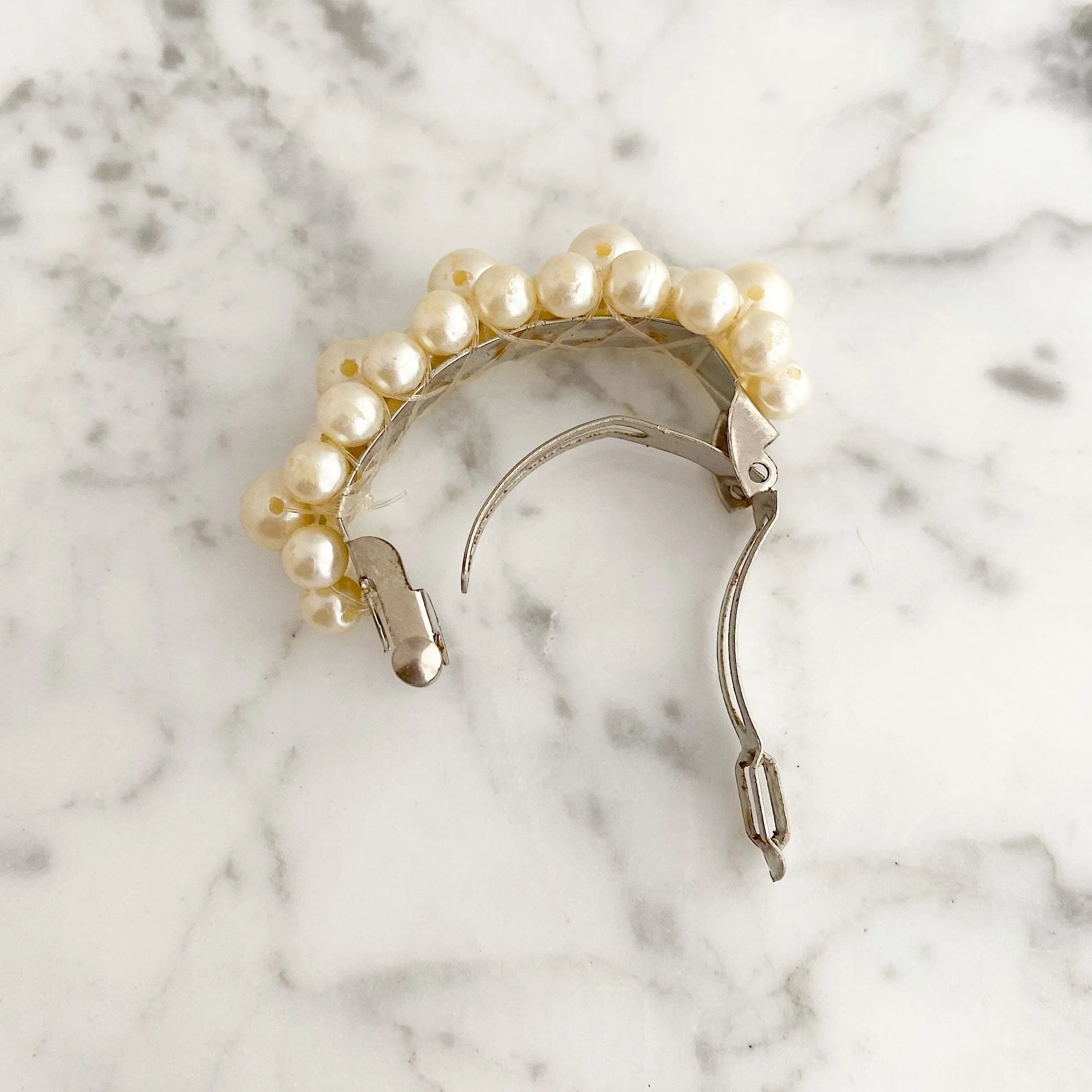 GERVAIS cream pearl barrette