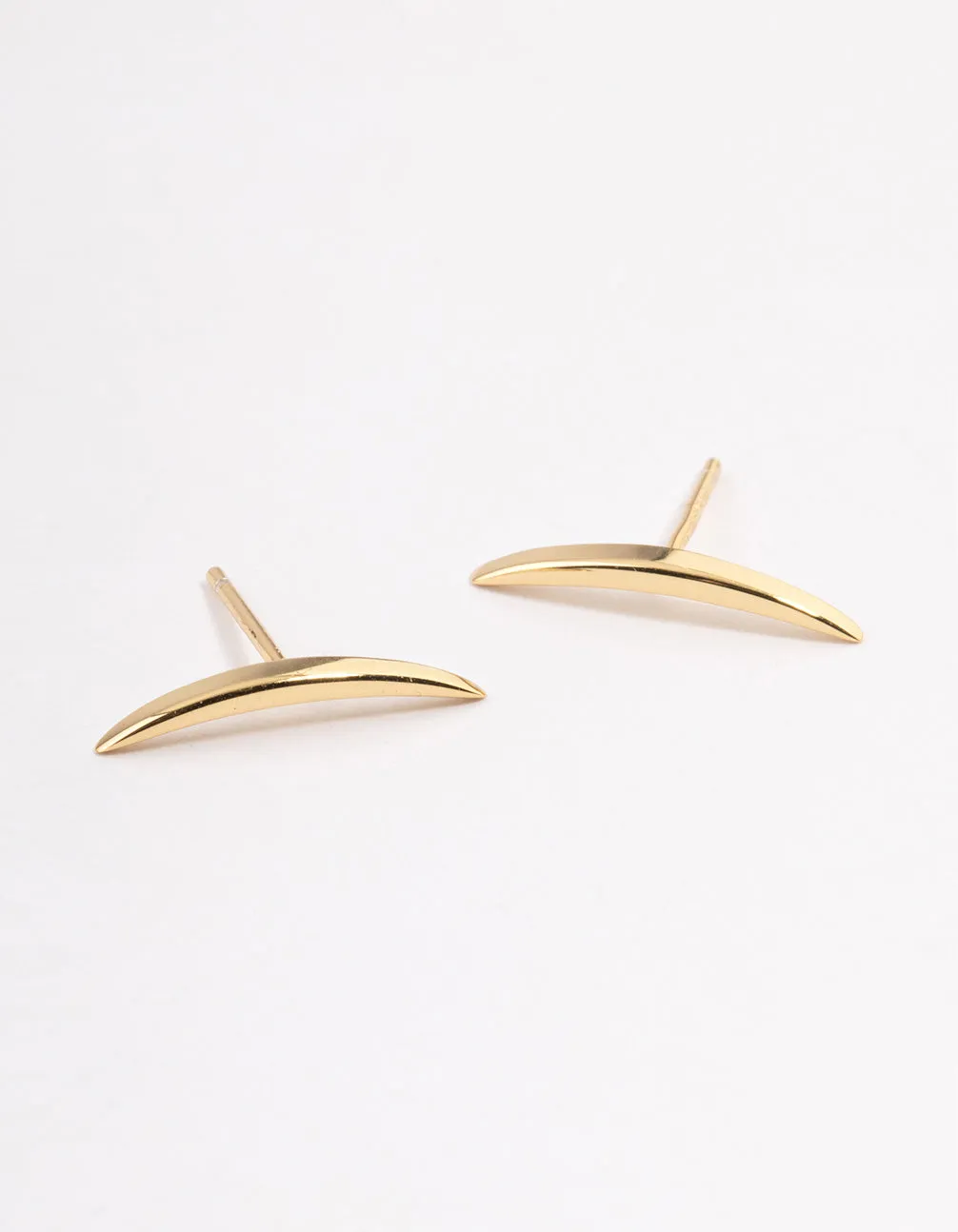 Gold Plated Sterling Silver Climber Earrings